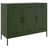 Olivgrünes Sideboard 100,5x39x79 cm aus Stahl