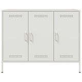 Buffet blanc 100,5x39x79 cm acier