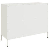 Buffet blanc 100,5x39x79 cm acier