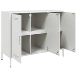 Buffet blanc 100,5x39x79 cm acier