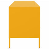 Meuble TV jaune moutarde 100,5x39x50,5 cm acier