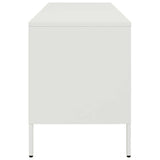 Meuble TV blanc 100,5x39x50,5 cm acier