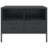 Meubles TV 2 pcs noir 68x39x50,5 cm acier