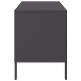 Meubles TV 2 pcs noir 68x39x50,5 cm acier