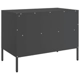 Meubles TV 2 pcs noir 68x39x50,5 cm acier