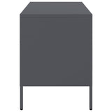 Meuble TV anthracite 68x39x50,5 cm acier