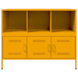 Senfgelbes Sideboard 100,5x39x79 cm aus Stahl