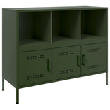 Buffet vert olive 100,5x39x79 cm acier