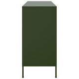 Buffet vert olive 100,5x39x79 cm acier