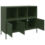 Buffet vert olive 100,5x39x79 cm acier