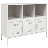 Buffet blanc 100,5x39x79 cm acier