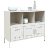 Buffet blanc 100,5x39x79 cm acier