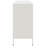 Buffet blanc 100,5x39x79 cm acier