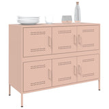 Buffet rose 100,5x39x79 cm acier