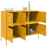 Buffet jaune moutarde 100,5x39x79 cm acier