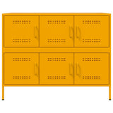 Buffet jaune moutarde 100,5x39x79 cm acier