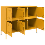 Buffet jaune moutarde 100,5x39x79 cm acier