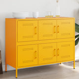 Buffet jaune moutarde 100,5x39x79 cm acier