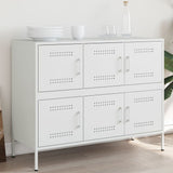 Buffet blanc 100,5x39x79 cm acier