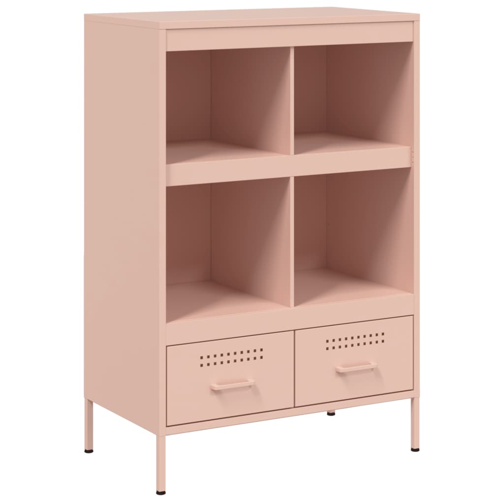 Buffet haut rose 68x39x101,5 cm acier