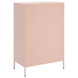 Buffet haut rose 68x39x101,5 cm acier