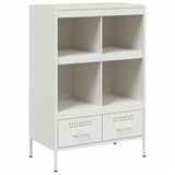 White high sideboard 68x39x101.5 cm steel