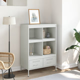 White high sideboard 68x39x101.5 cm steel