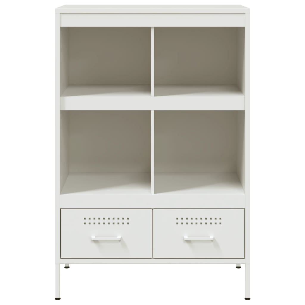 White high sideboard 68x39x101.5 cm steel