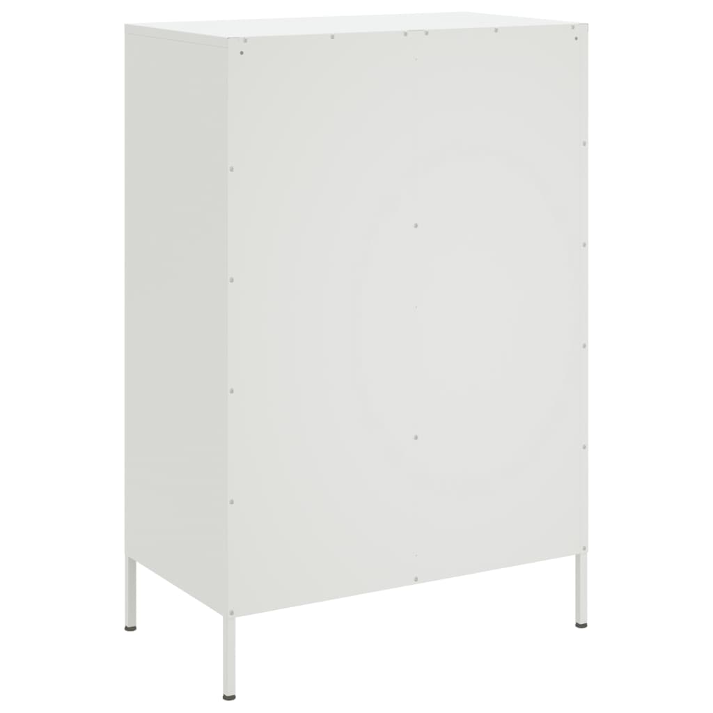 White high sideboard 68x39x101.5 cm steel