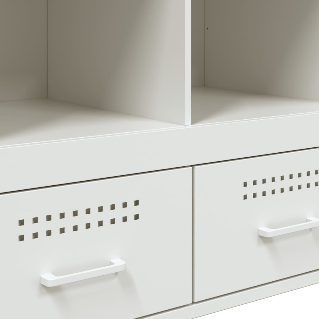 White high sideboard 68x39x101.5 cm steel