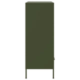 Buffet haut vert olive 68x39x101,5 cm acier