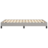 Cadre de lit sans matelas gris clair 120x190 cm tissu