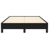 Cadre de lit sans matelas noir 120x190 cm tissu