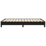 Cadre de lit sans matelas noir 120x190 cm tissu