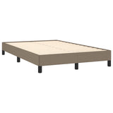 Cadre de lit sans matelas taupe 120x190 cm tissu