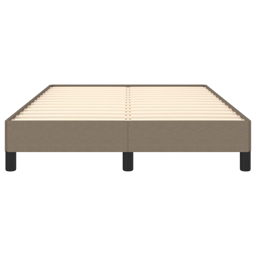 Cadre de lit sans matelas taupe 120x190 cm tissu