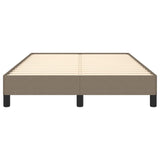 Cadre de lit sans matelas taupe 120x190 cm tissu