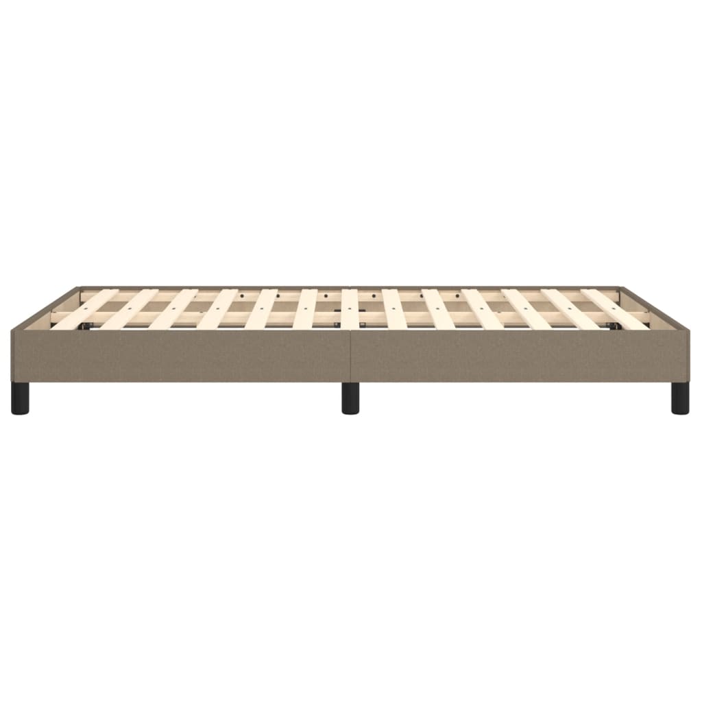 Cadre de lit sans matelas taupe 120x190 cm tissu