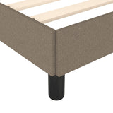 Cadre de lit sans matelas taupe 120x190 cm tissu