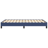 Cadre de lit sans matelas bleu 120x190 cm tissu