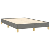 Cadre de lit sans matelas gris foncé 120x190 cm tissu