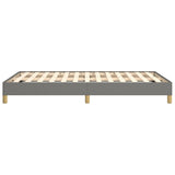 Cadre de lit sans matelas gris foncé 120x190 cm tissu