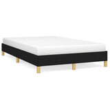 Cadre de lit sans matelas noir 120x190 cm tissu