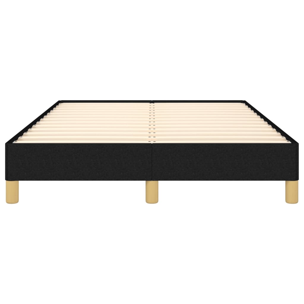 Cadre de lit sans matelas noir 120x190 cm tissu