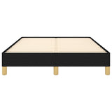 Cadre de lit sans matelas noir 120x190 cm tissu