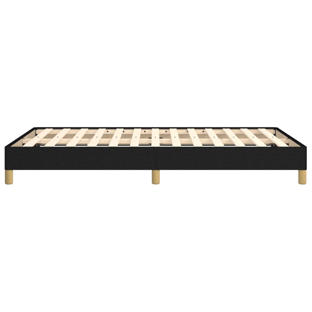 Cadre de lit sans matelas noir 120x190 cm tissu