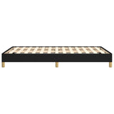 Cadre de lit sans matelas noir 120x190 cm tissu