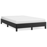 Bed frame without mattress black 120x190 cm imitation leather