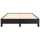 Bed frame without mattress black 120x190 cm imitation leather