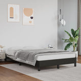 Bed frame without mattress black 120x190 cm imitation leather